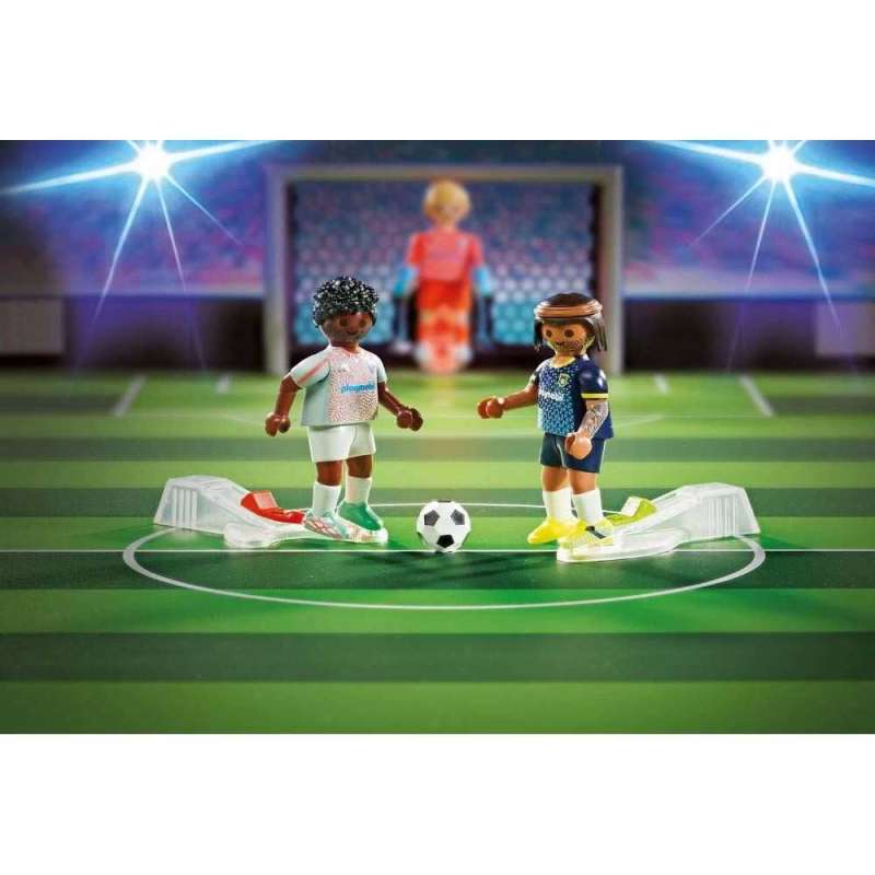 playmobil campo de futbol (playmobil -  71120)