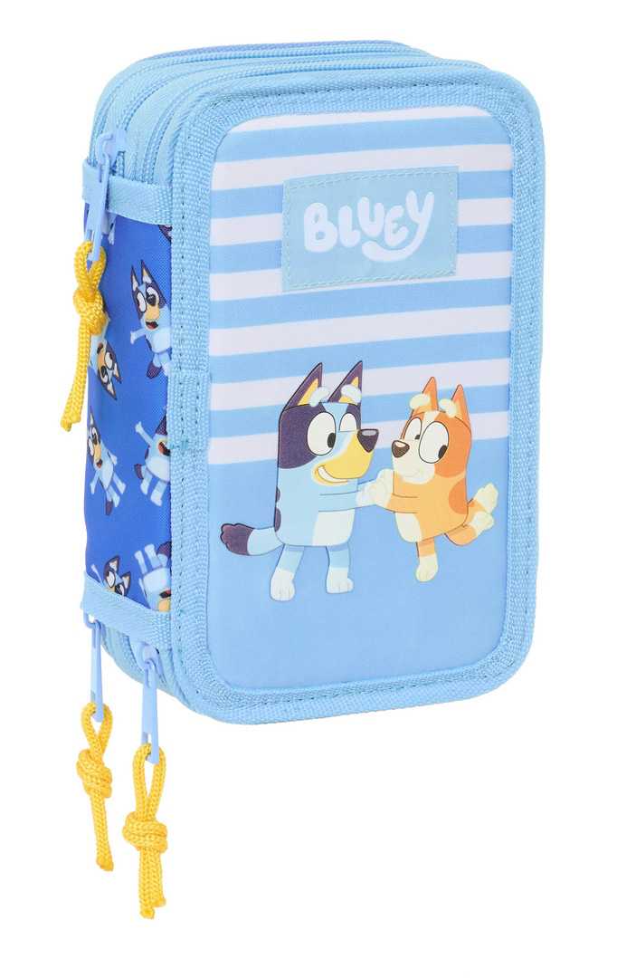 bluey lets play plumier triple 37 piezas (safta - 412534857)