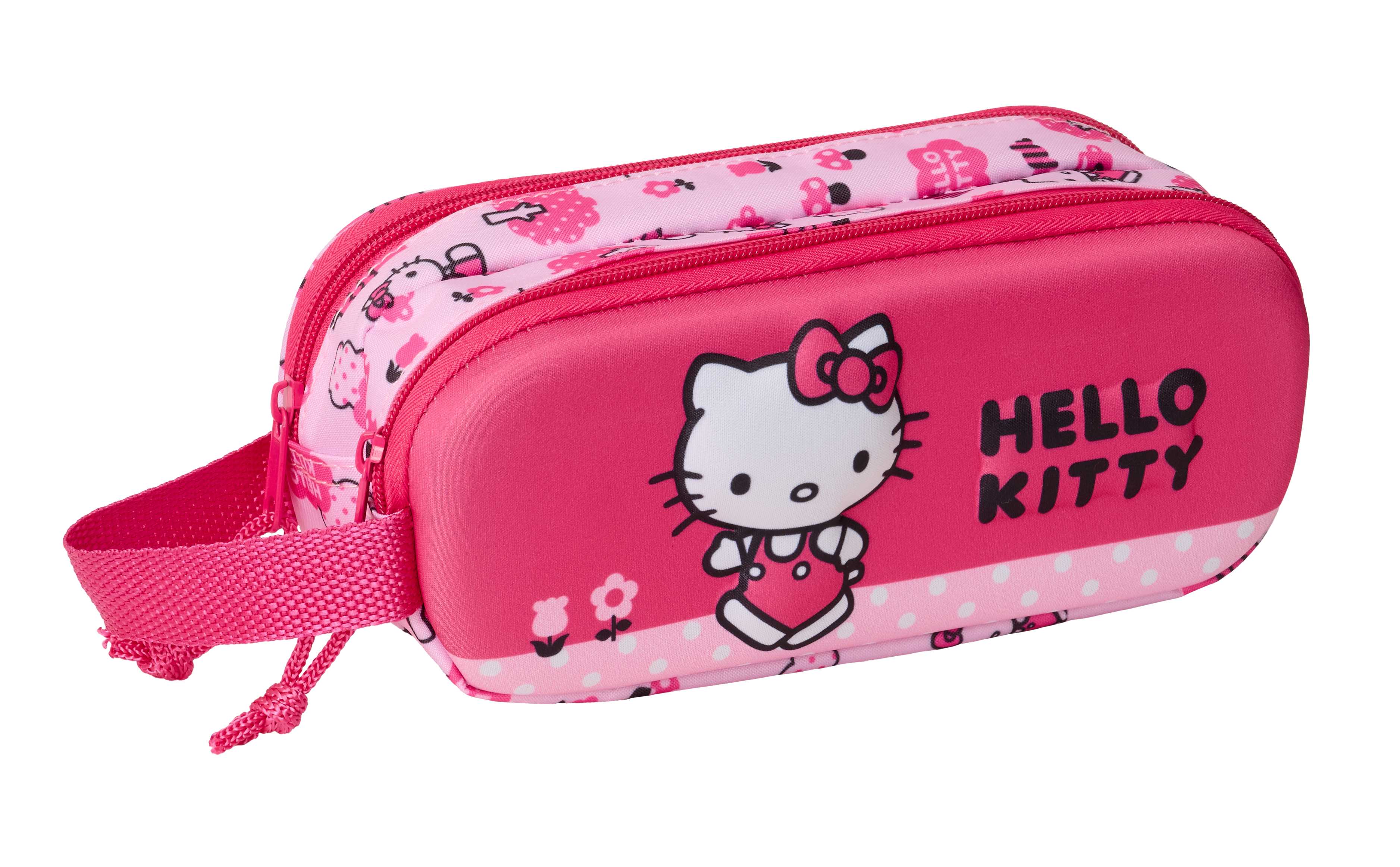 hello kitty 3d portatodo doble (safta - 822570512)