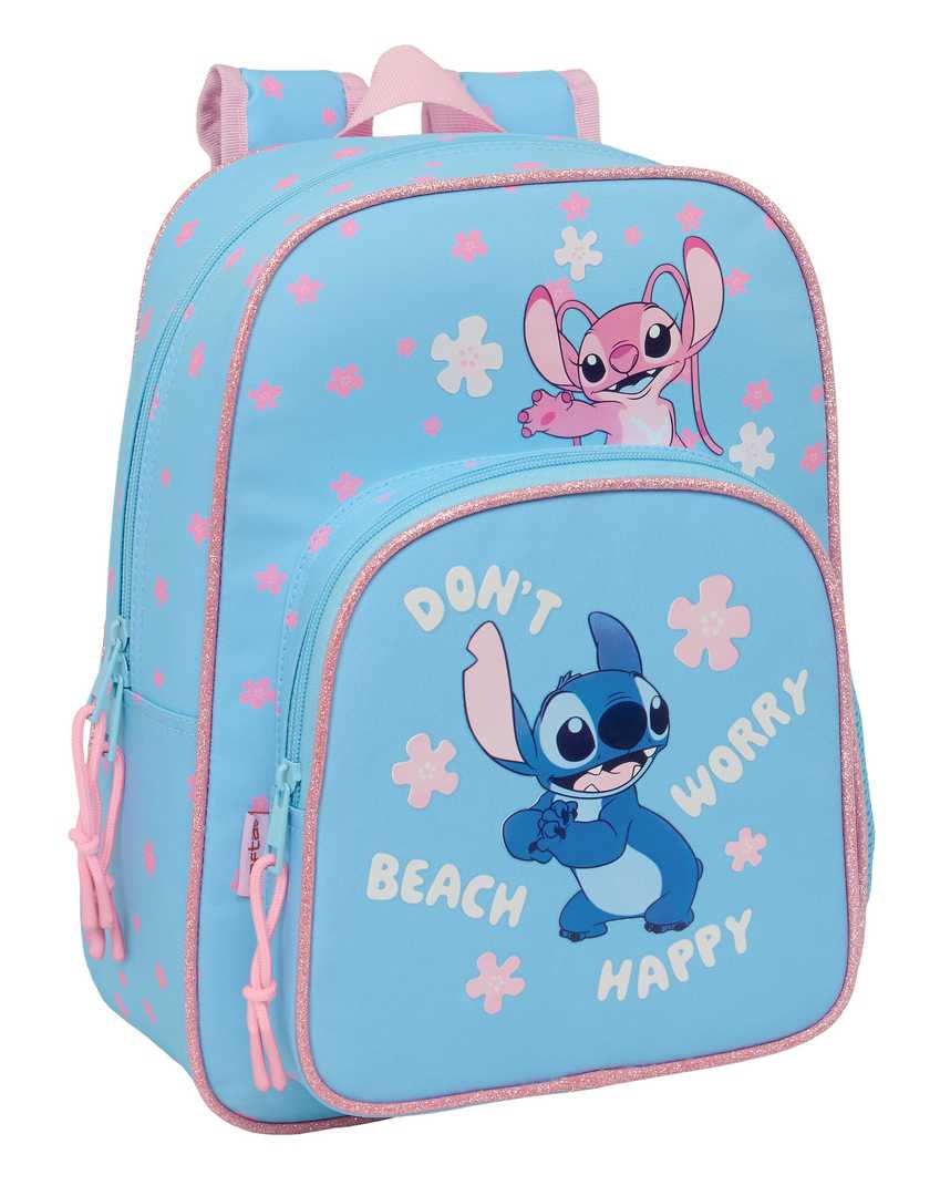 stitch happy mochila infantil adaptable carro (safta - 612588185)
