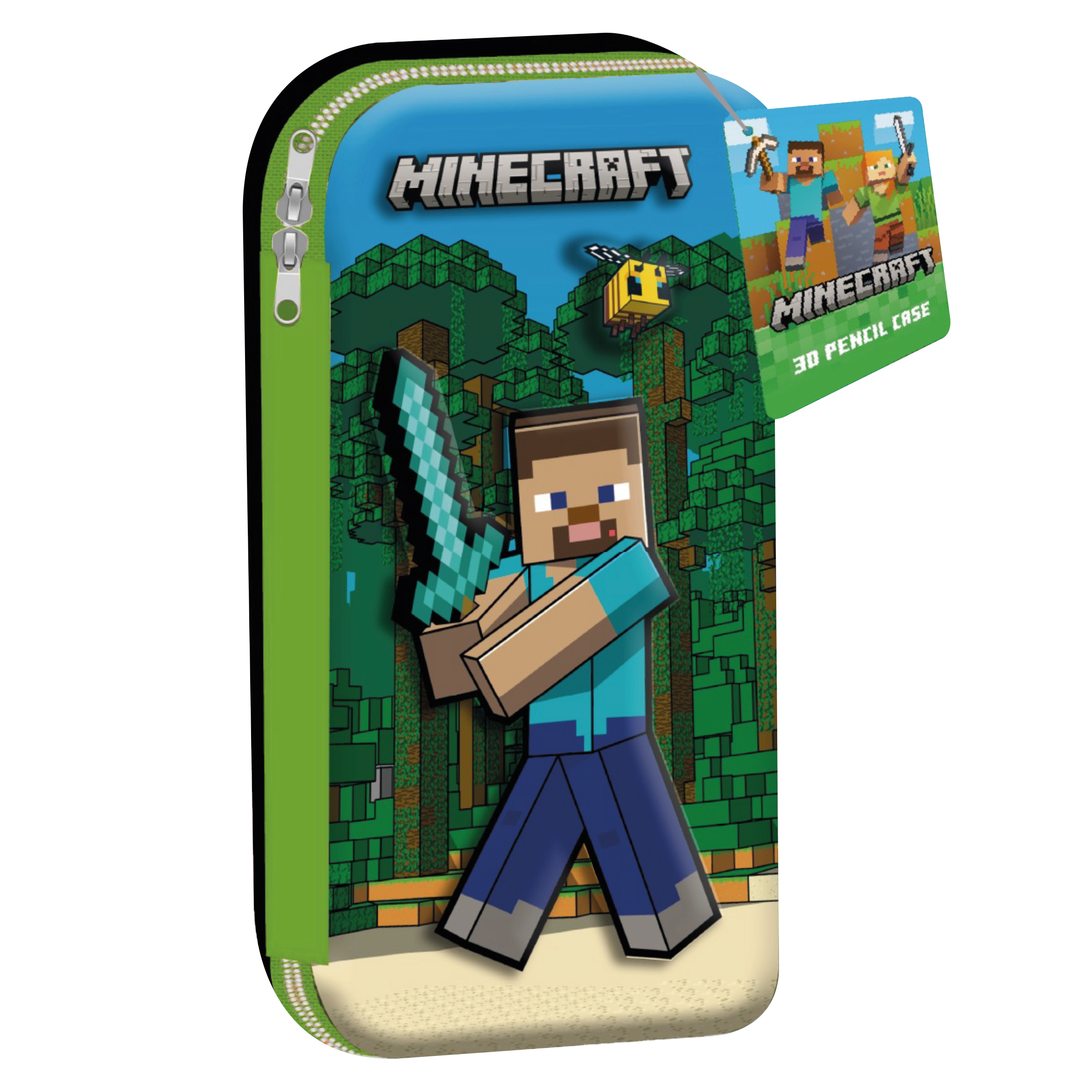minecraft estuche 3d (new import - min05028)