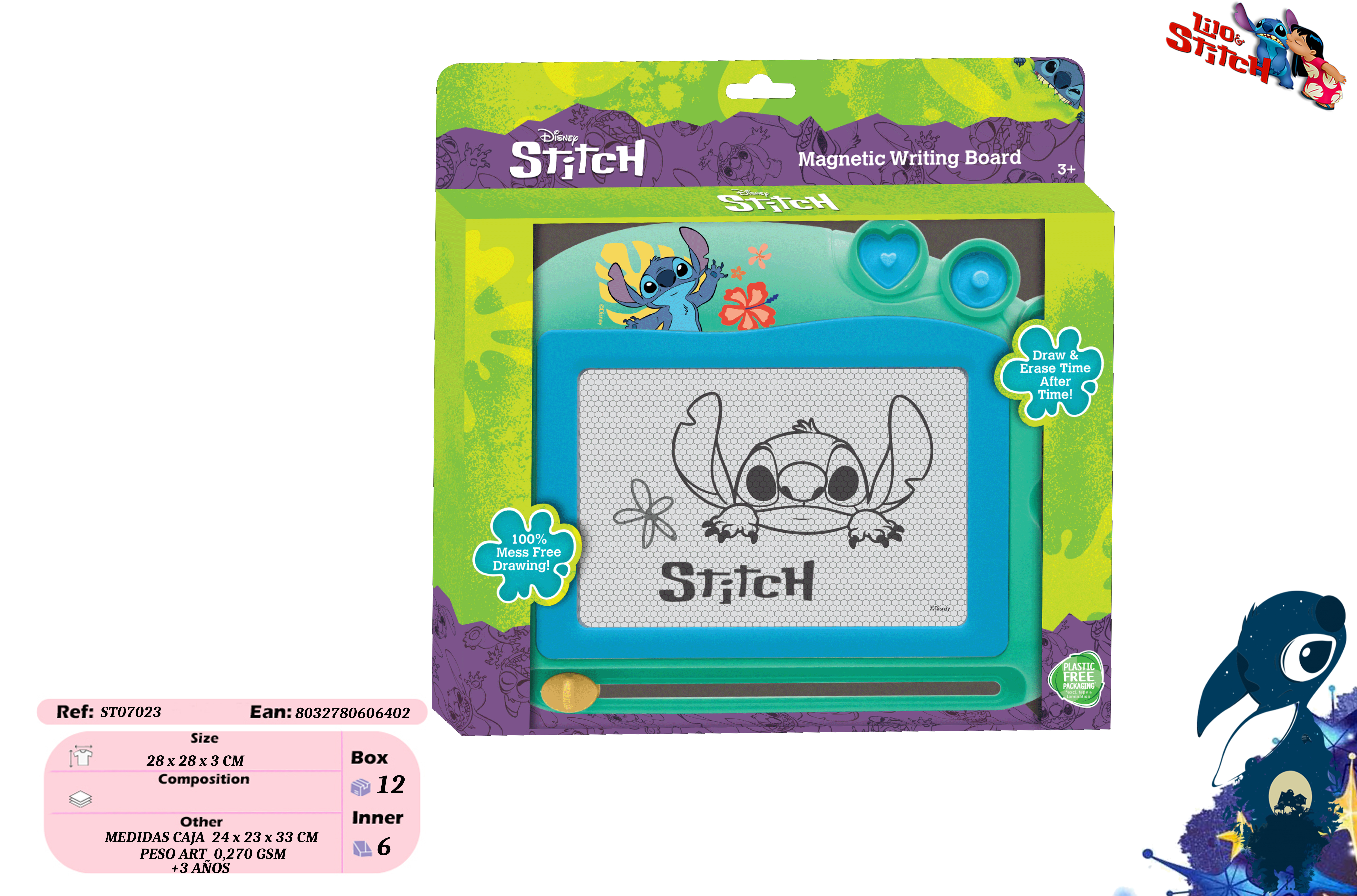 stitch pizarra magnetica (new import -st07023)