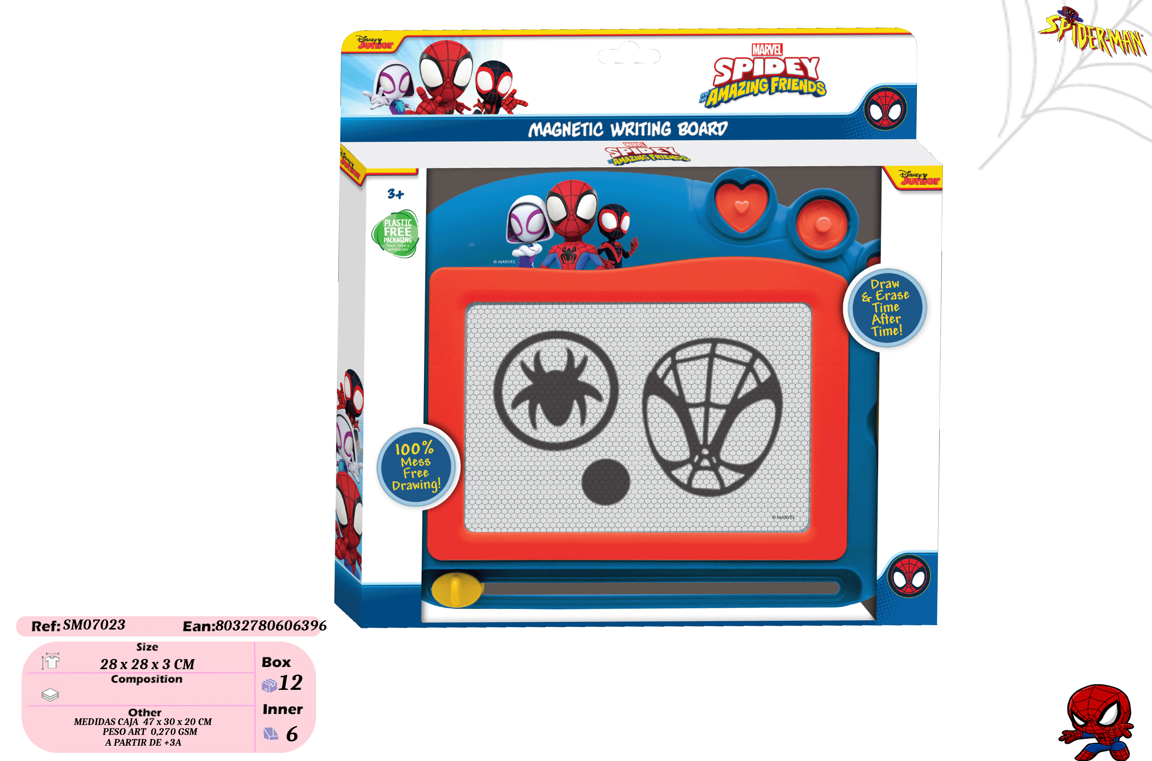 spidey pizarra magnetica (new import - 8032780606396)