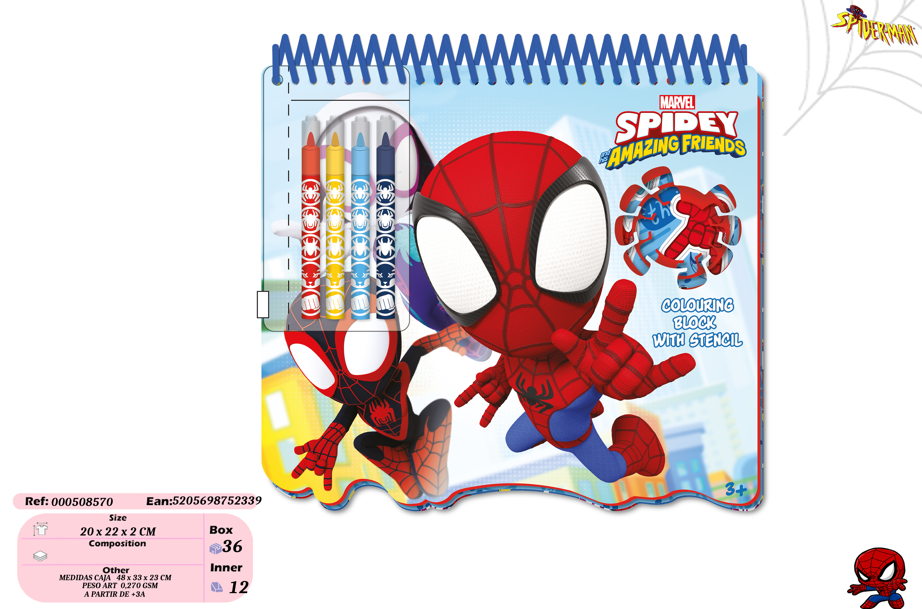 spidey libro para colorear (new import - 000508570)