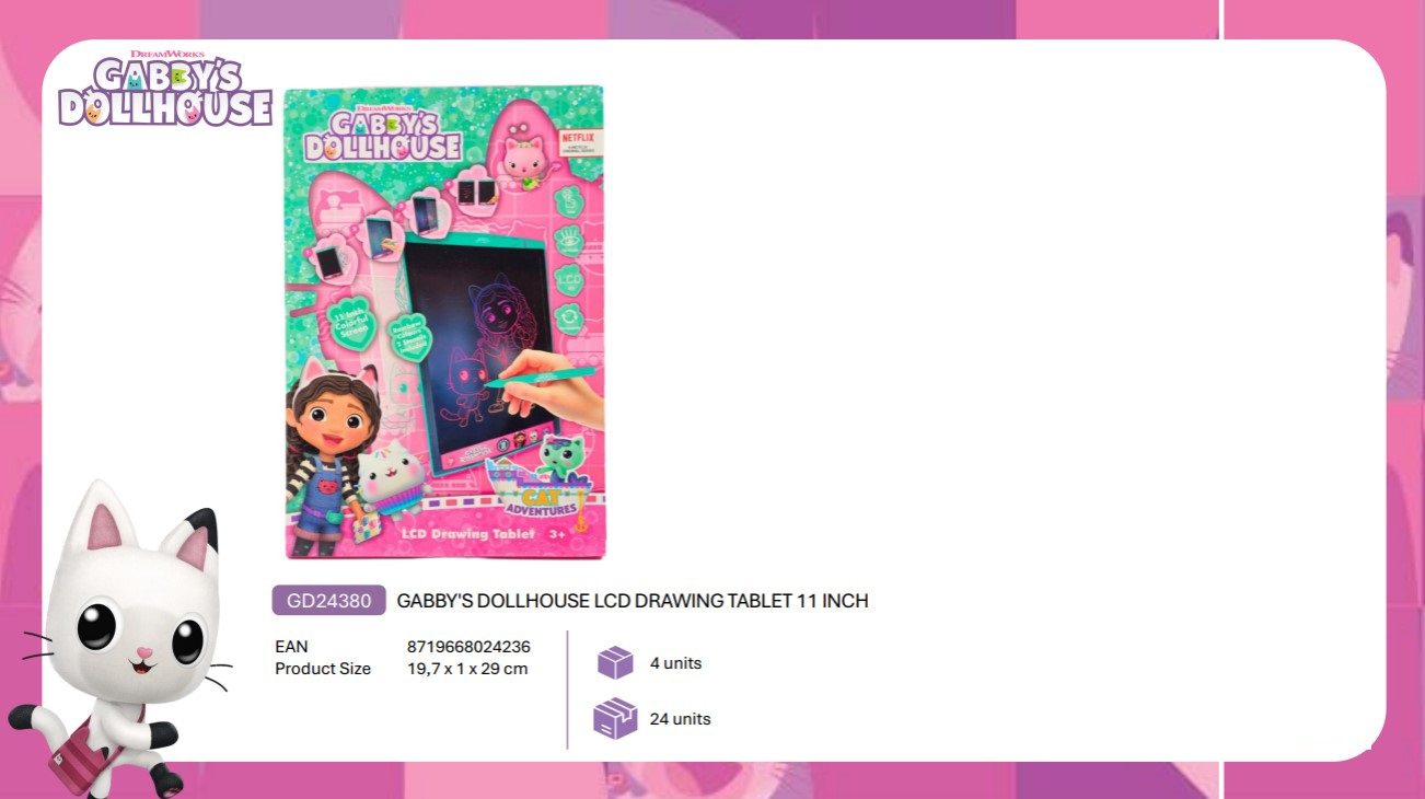 gabbys dollhouse tablet dibujo lcd (new import - gd24380)
