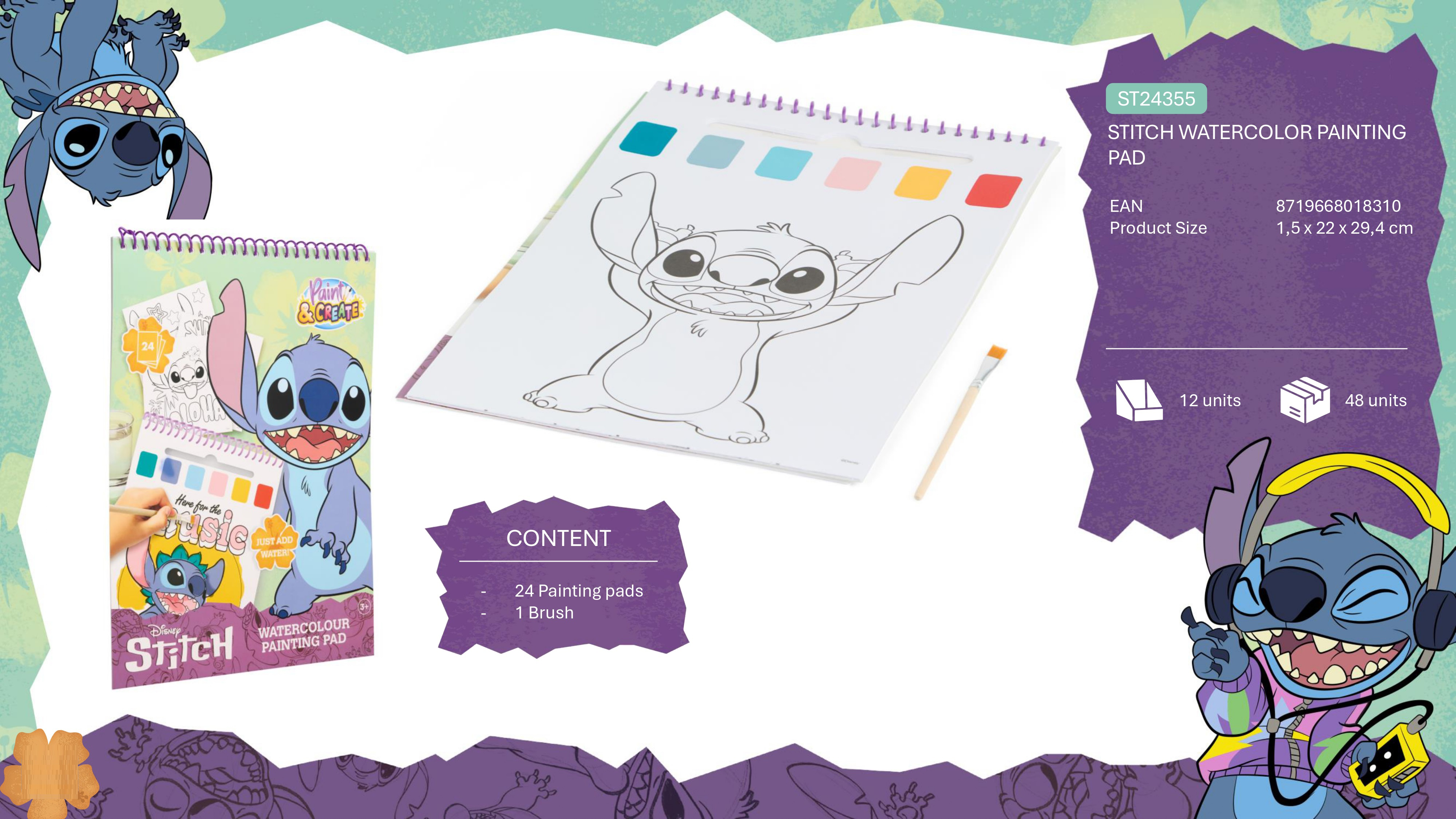 stitch libro dibujo acuarelas (new import - st24355)