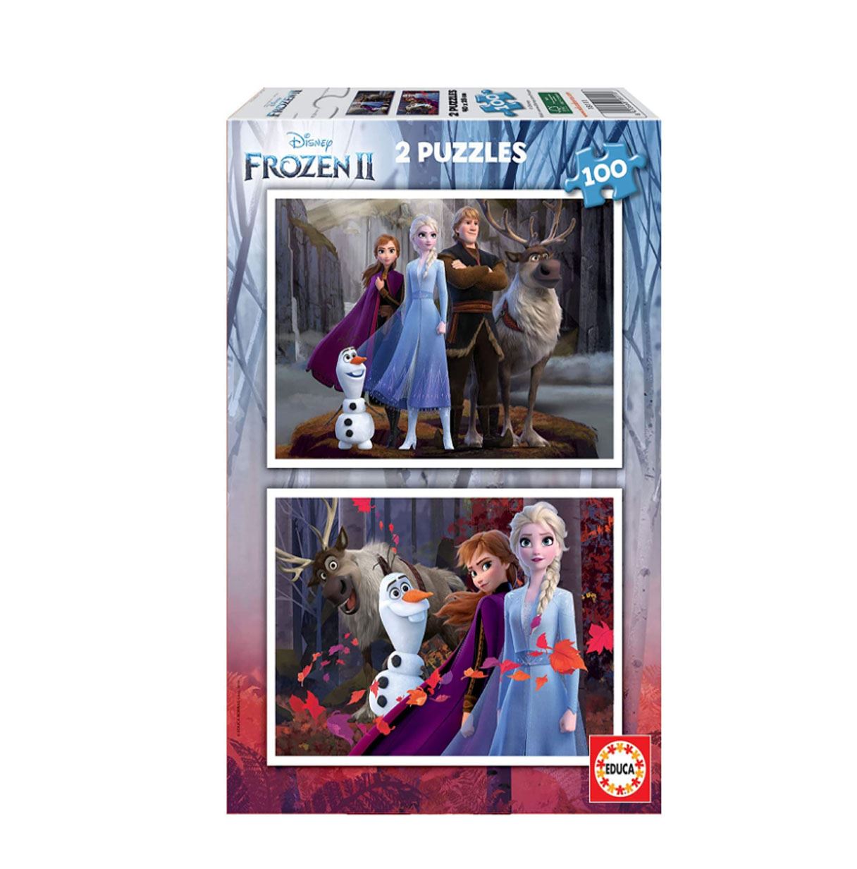 puzzle 2x100 piezas frozen ii  (educa - 18111)