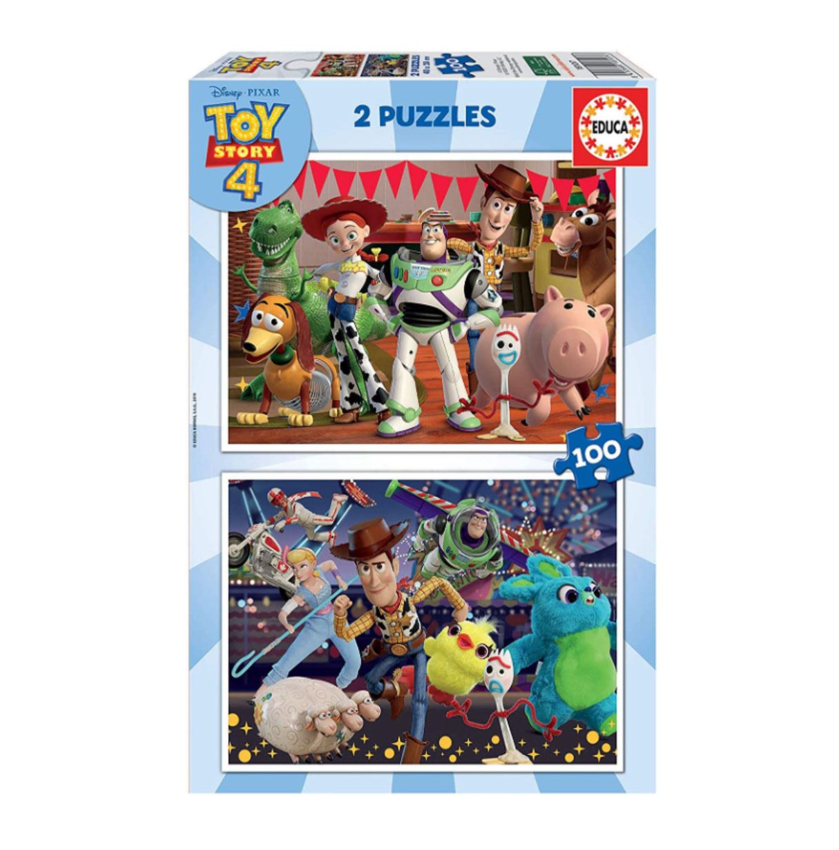 puzzle 2x100 piezas toy story 4 (educa - 18107)