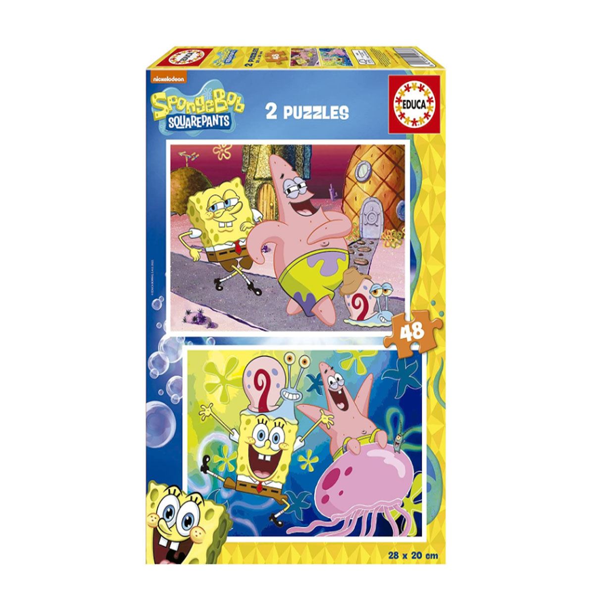 puzzle 2x48 pzas bob esponja (educa - 19388)