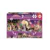 puzzle 2x100 piezas triptico de hadas  (educa - 19291)