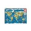 puzzle 200 pzas mapamundi  (educa - 19292)