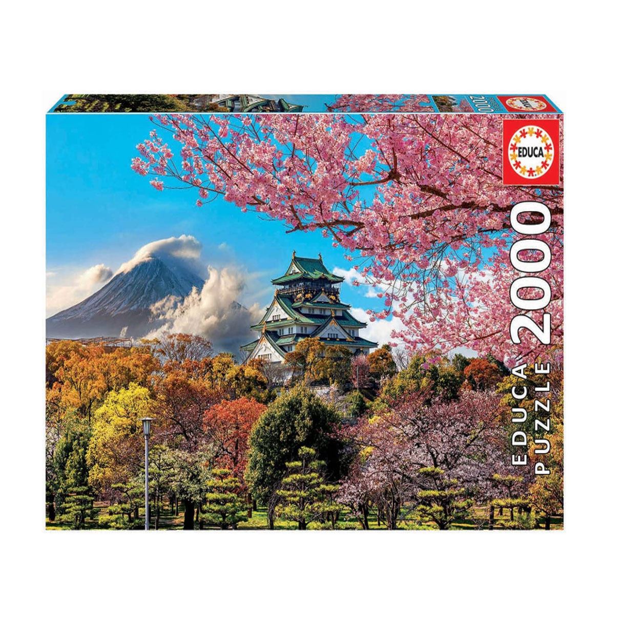 puzzle 2000 pzas castillo osaka, japon (educa - 19276)