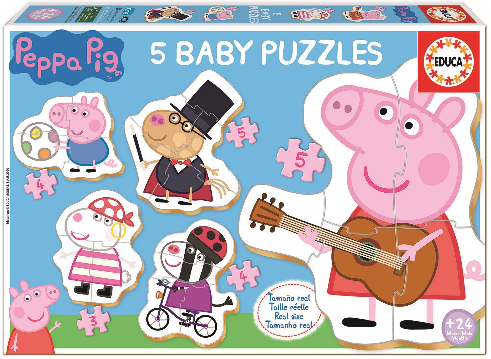 baby puzzles peppa pig ii (educa - 18589)