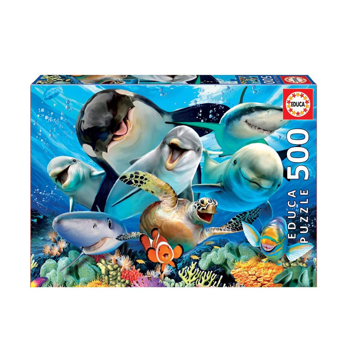 puzzle 500 pzas selfie bajo el agua (educa - 17647)