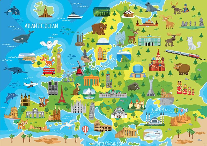 puzzle 150 mapa de europa (educa - 18607)