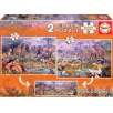 puzzle 2x100 animales salvajes (educa - 18606)