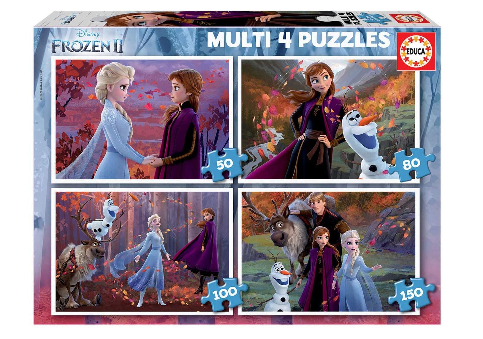 puzzle multi 4 frozen ii ( educa - 18640)