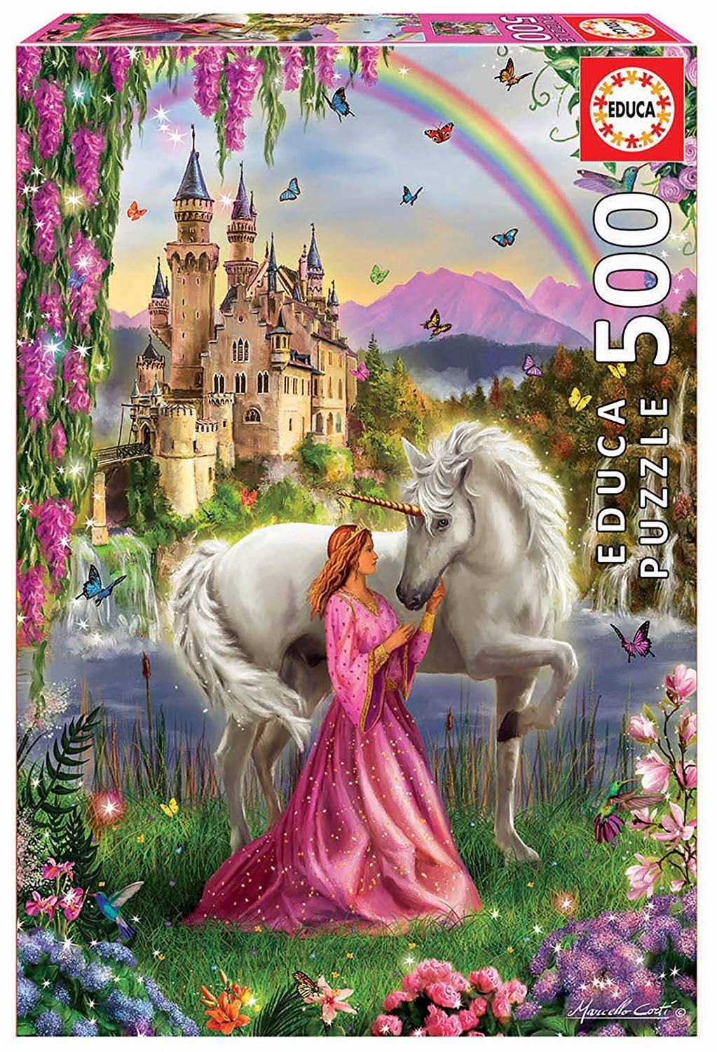 puzzle 500 hada y unicornio ( educa - 17985 )