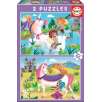 puzzle 2x20 unicornio + hadas  (educa - 18064)