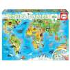puzzle 150 mapamundi animales (educa - 18115)