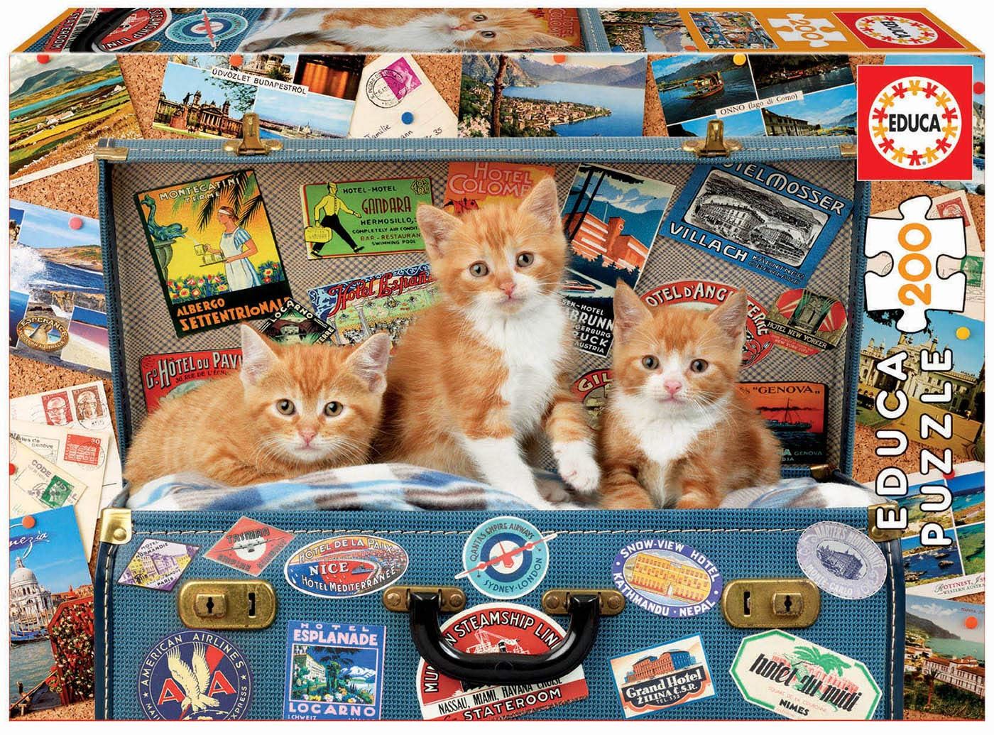 puzzle 200 gatitos viajeros (educa -18065)