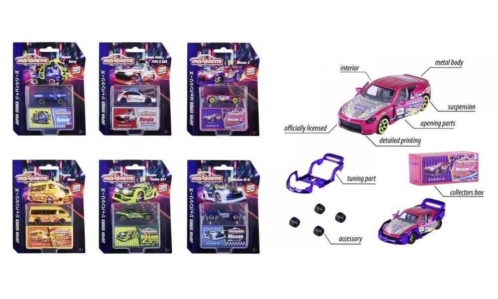 majorette coche serie japon deluxe 6 surtidos  (simba - 212051030)