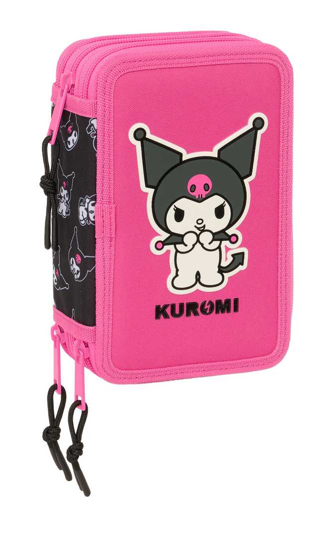 kuromi plumier triple 37 piezas (safta - 412541857)