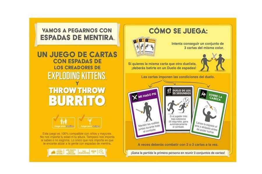 vamos a pegarnos con espadas de mentira (asmodee - ekiswrd01es )