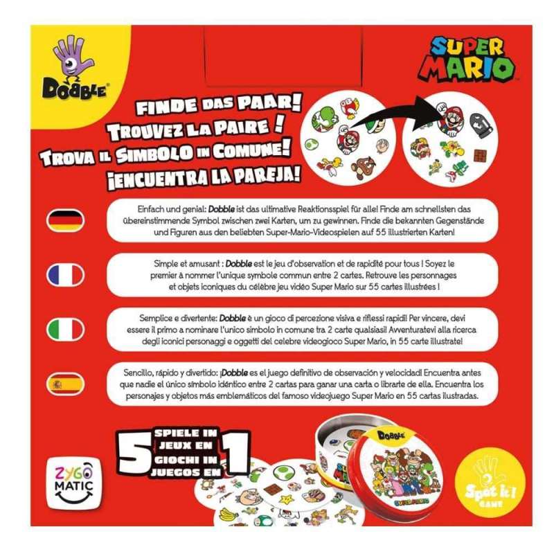 dobble super mario (asmodee - dobsm07dees)