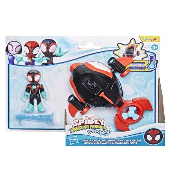spidey waterwebs figuras de accion y vehiculos cambian de color (hasbro - g06635l0)