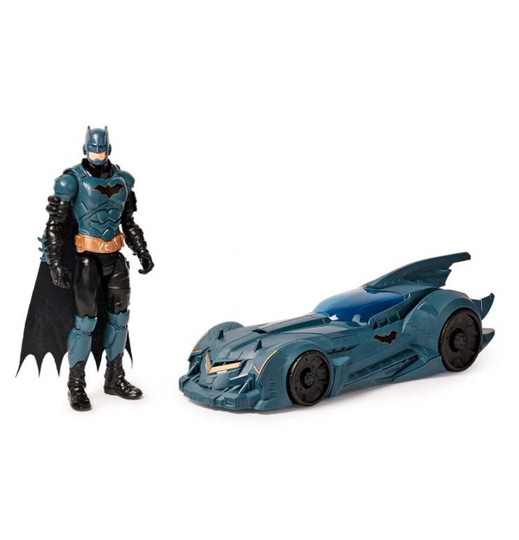 batman batmovil + figura batman 30 cm ( spin master - 6070521 )