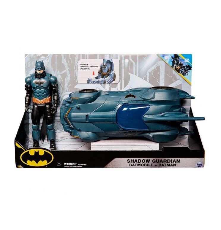 batman batmovil + figura batman 30 cm ( spin master - 6070521 )