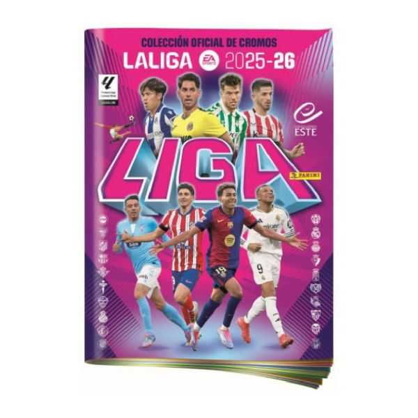 pack album+5 sobres liga este 2025-2026 (panini - 8424248925024)