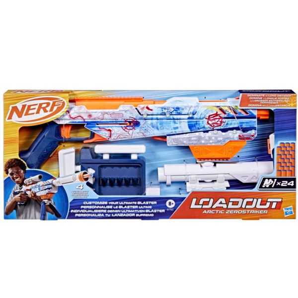 nerf load out artic zerostriker (hasbro - g17634n0)