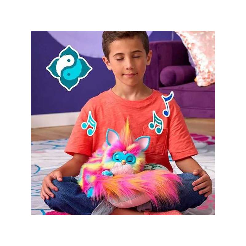 furby dj rainbow (hasbro - g0668sg0)