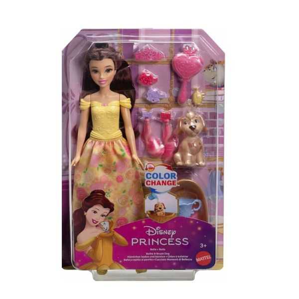 disney princess muÑeca bella y baÑo mascota (mattel - jfc42)