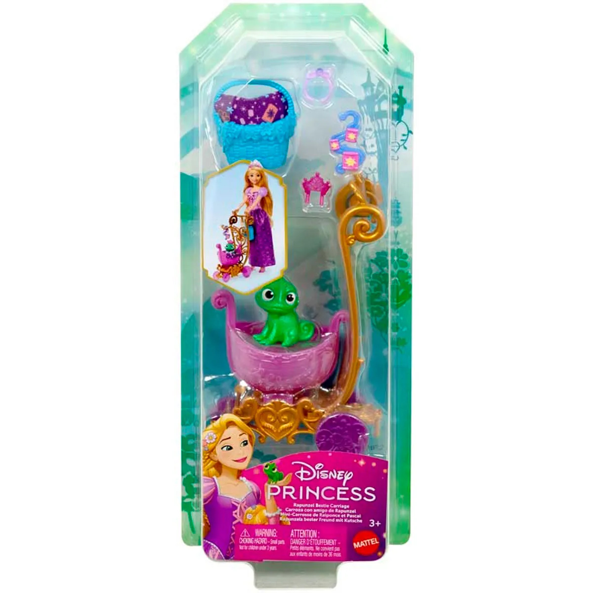 disney princess carrito con animales (mattel - jfc34)