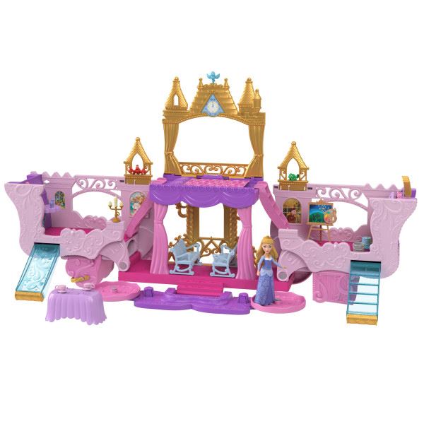 disney princess minis carruaje y casa  (mattel - hwx17)