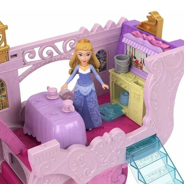 disney princess minis carruaje y casa  (mattel - hwx17)