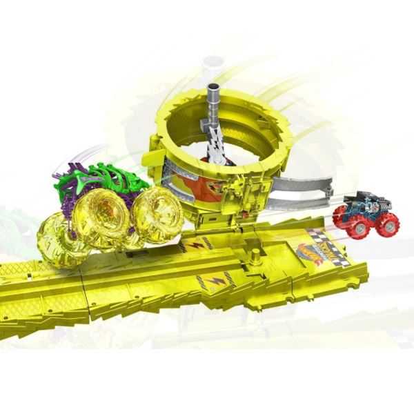 hot wheels monster truck pista 2 coches (mattel - hxt05)