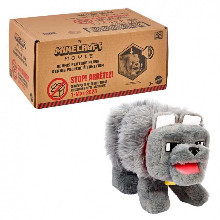minecraft movie feature plush lobo(mattel - jkb90)