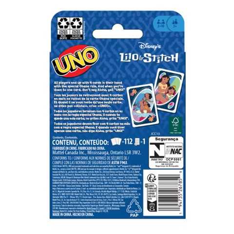 uno lilo & stitch disney ( mattel - jcc10)