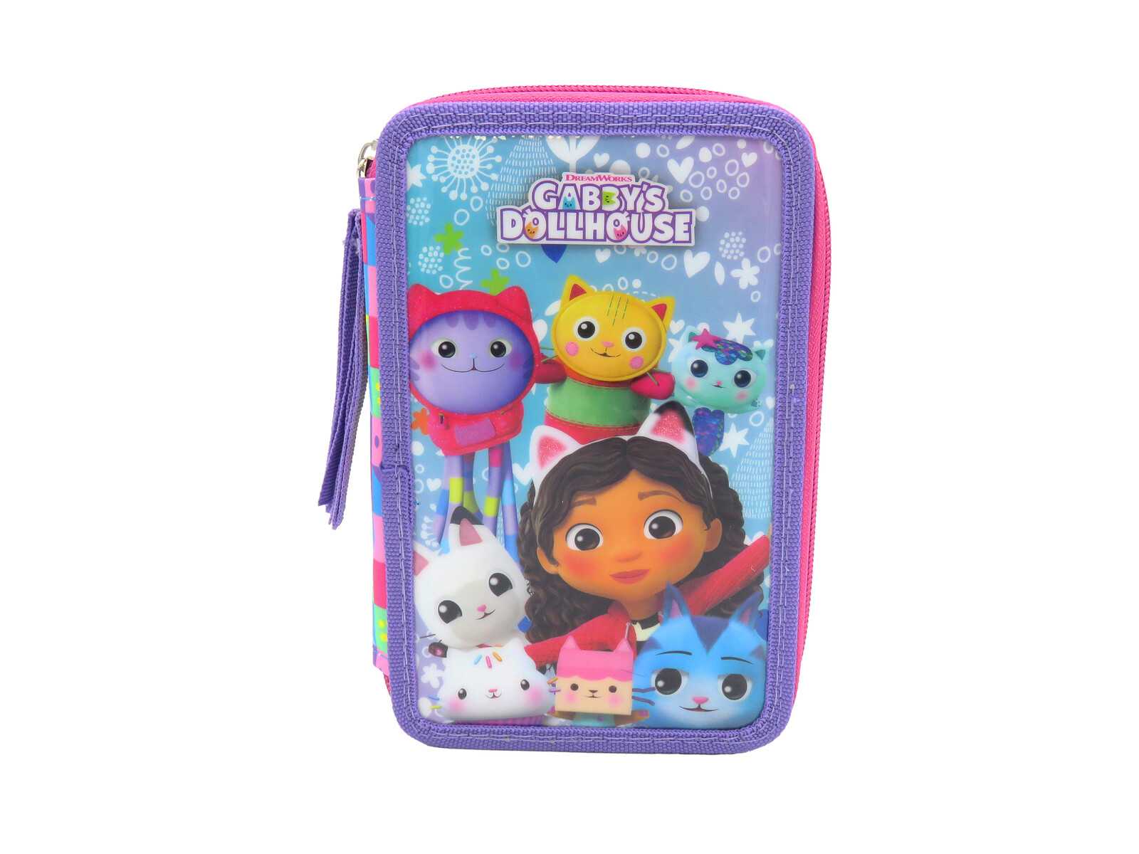 gabby´s dollhouse plumier 3 pisos con material ( cyp imports - ep-363-gb)