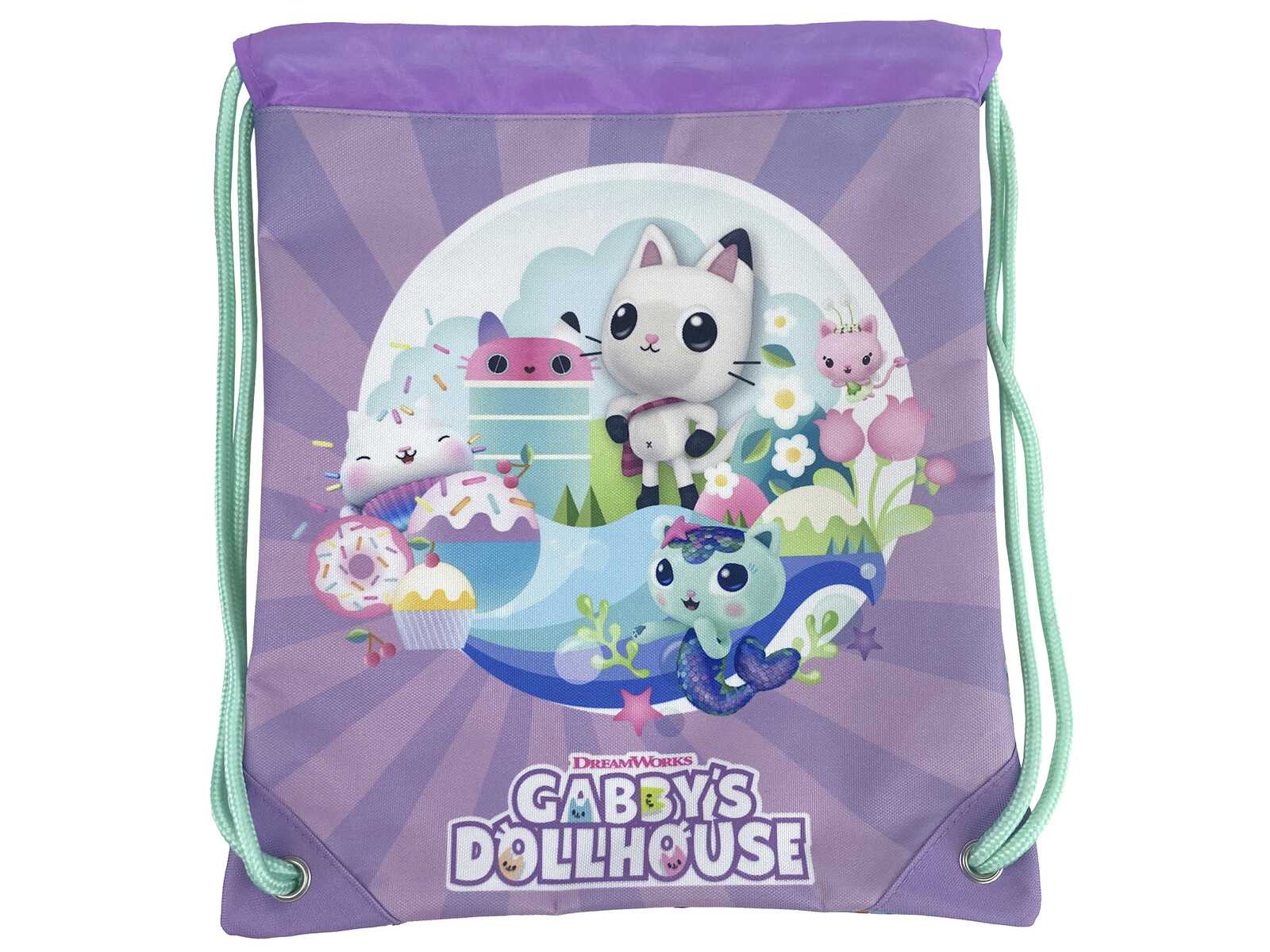 gabby´s dollhouse mochila saco (cyp imports - mc-03-gb)