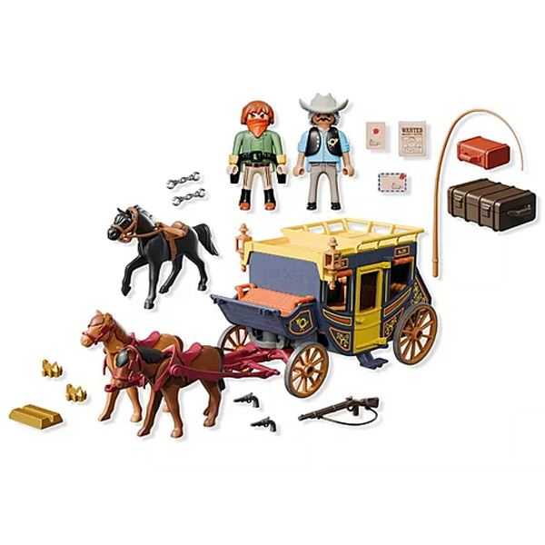 playmobil diligencia del salvaje oeste ( playmobil - 71862)