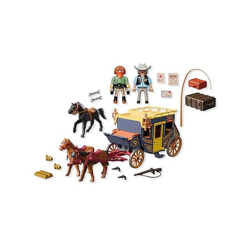 playmobil diligencia del salvaje oeste ( playmobil - 71862)