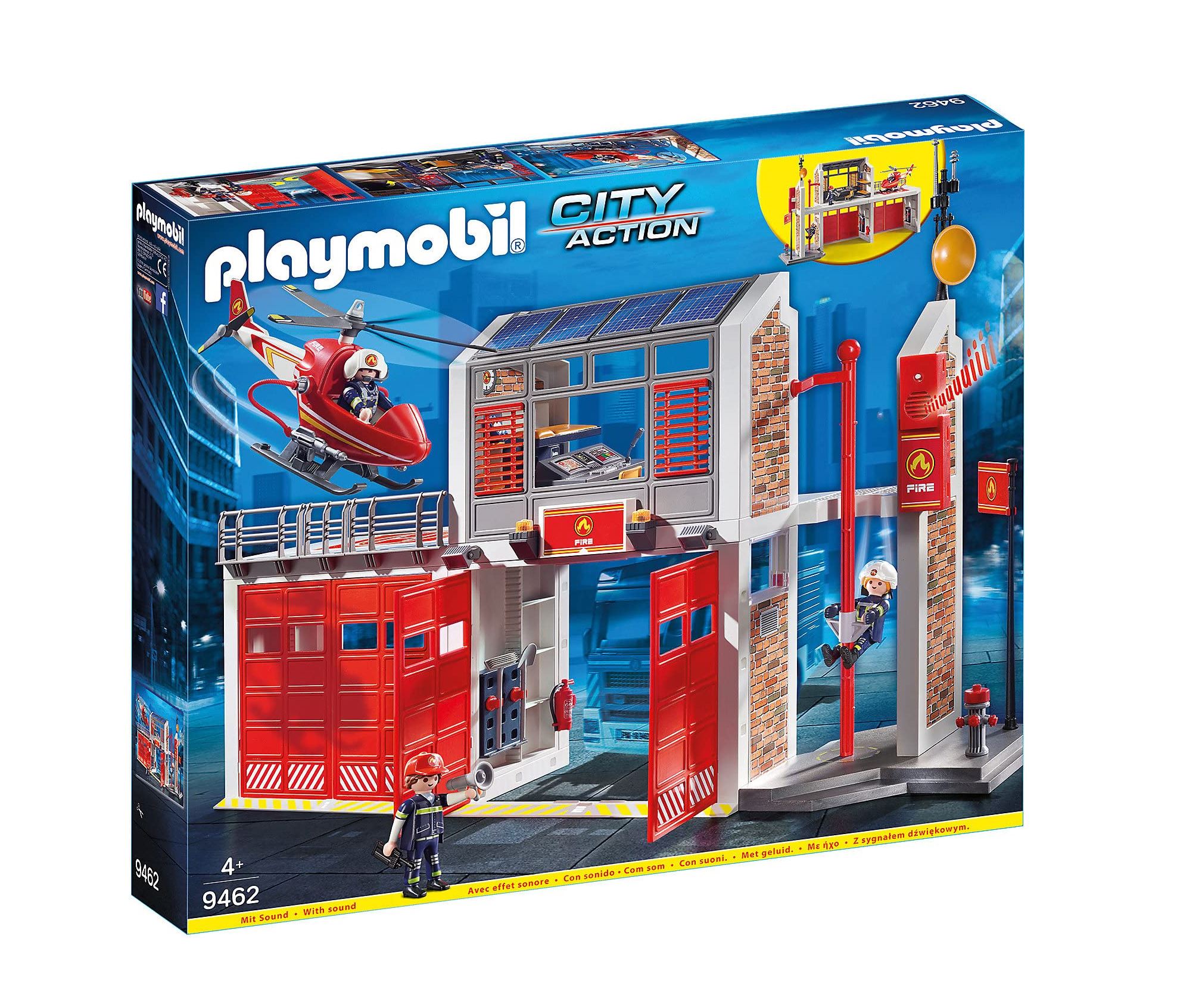 playmobil parque de bomberos ( playmobil - 9462)