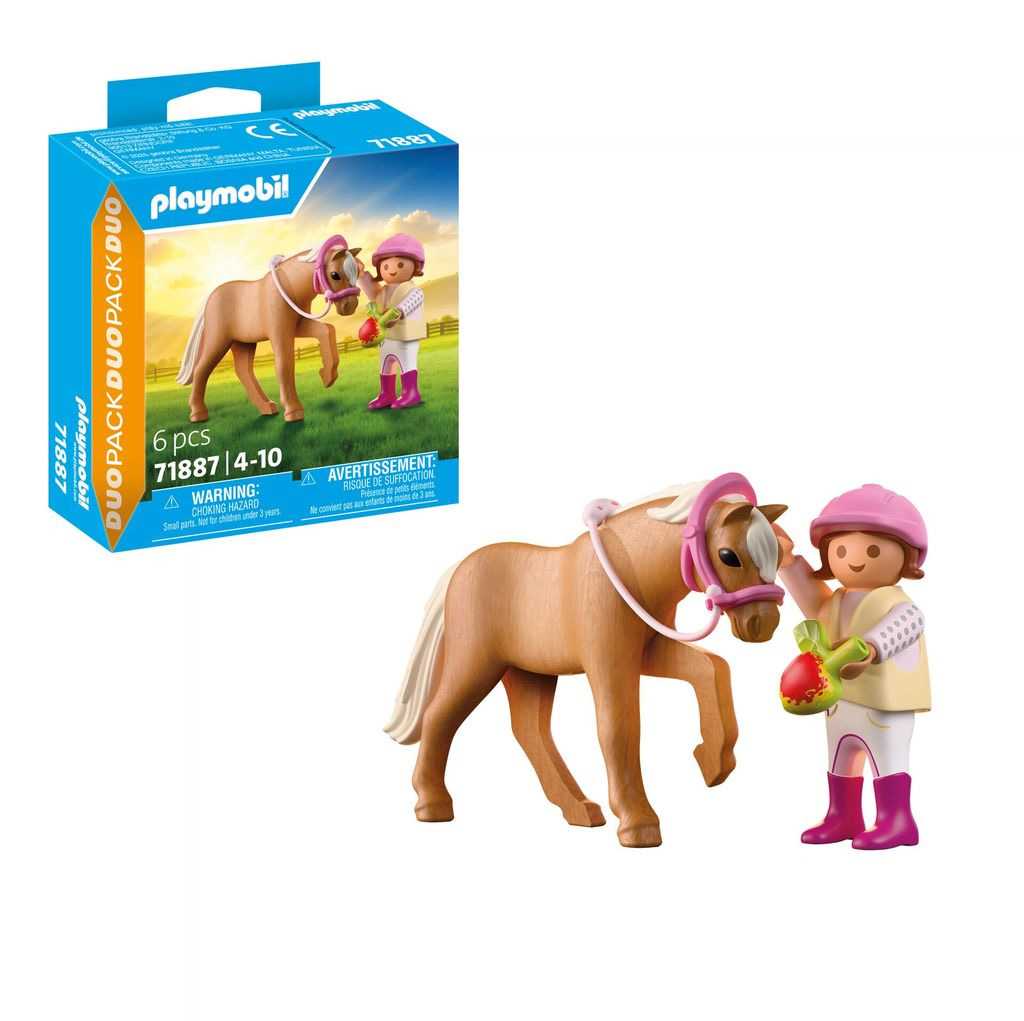 playmobil niÑa con poni (playmobil - 71887)