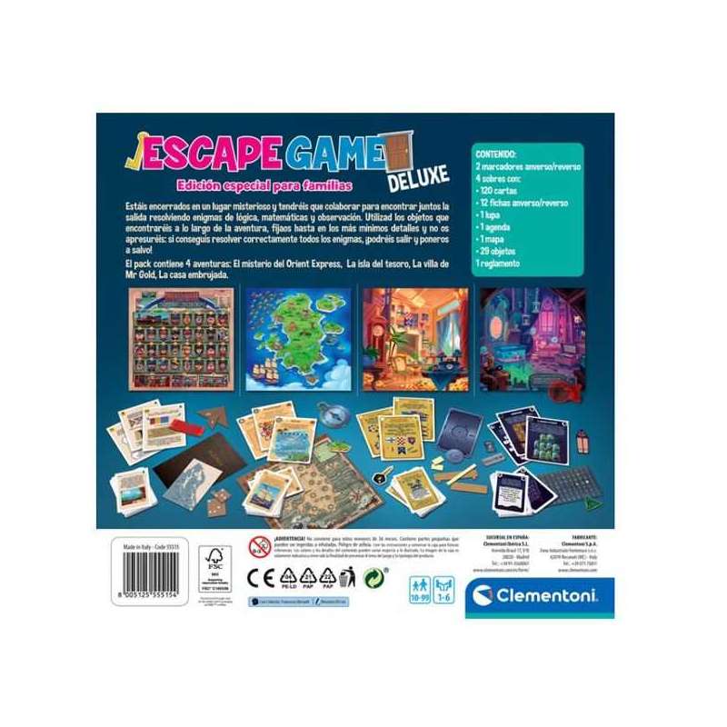 escape room deluxe (clementoni - 55515)