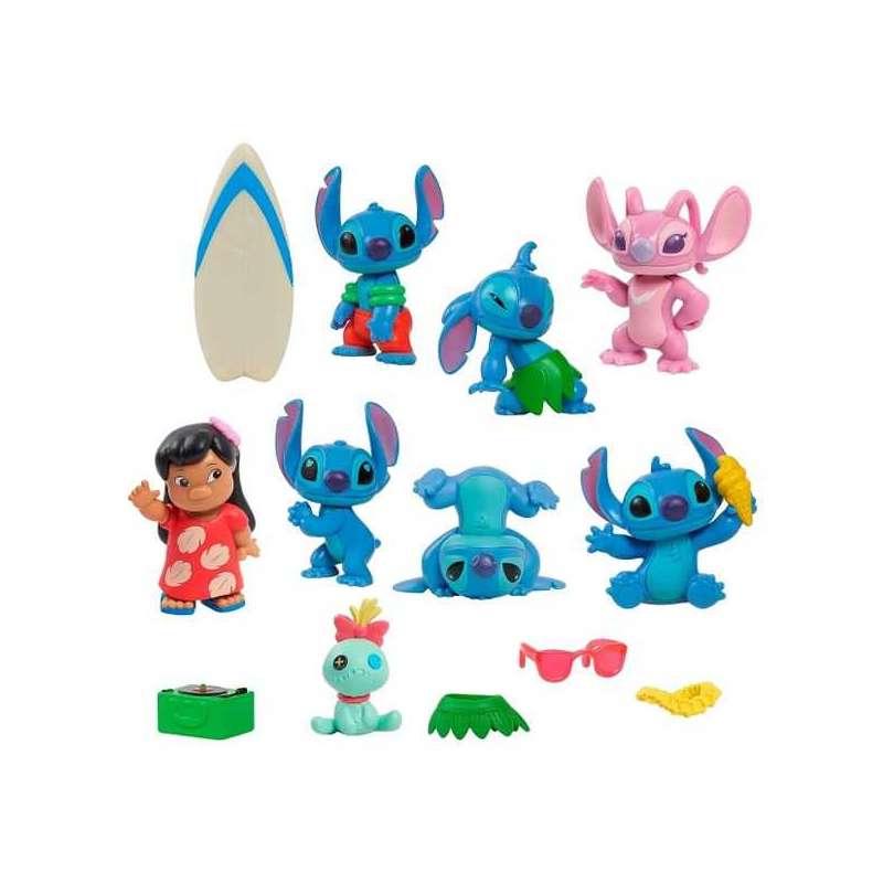 stitch pack 13 figuras y accesorios (just play - 46112)